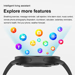 1.43インチ レザーストラップ Bluetooth通話スマートウォッチ ECG対応 / 非侵襲血糖測定、レザーストラップ ブラック、レザーストラップ ブラウン