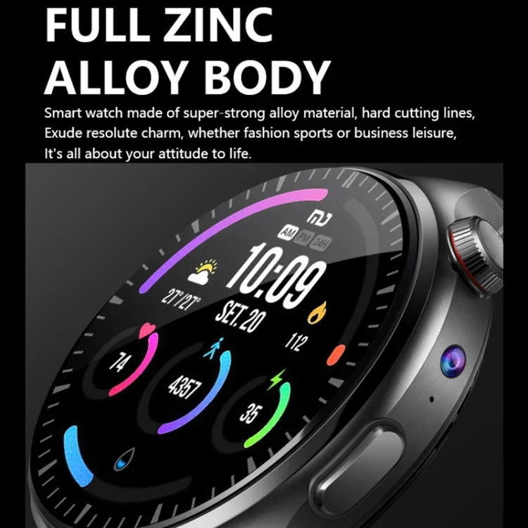 1.53インチ フロントカメラ搭載スマートウォッチ AI音声対応 / SIMカード対応、2GB+32GB