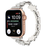 5枚花びらの花 亜鉛合金チェーンウォッチバンド、Apple Watch 42mm用、Apple Watch 38mm用