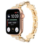 5枚花びらの花 ジンク合金チェーンウォッチバンド、Apple Watch 42mm用、Apple Watch 38mm用