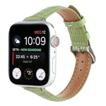 スリム クロコダイルレザーウォッチバンド、Apple Watch 42mm用、Apple Watch 38mm用