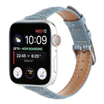 スリム クロコダイルレザーウォッチバンド、Apple Watch 42mm用、Apple Watch 38mm用