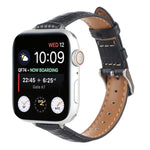 スリム クロコダイルレザーウォッチバンド、Apple Watch 42mm用、Apple Watch 38mm用