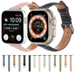 スリムクロコダイルレザーウォッチバンド、Apple Watch Series 4 44mm用、Apple Watch Series 4 40mm用、Apple Watch Series 3 38mm用、Apple Watch Series 3 42mm用、Apple Watch Series 2 42mm用、Apple Watch Series 2 38mm用