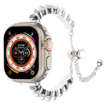パールブレスレットメタルウォッチバンド、Apple Watch SE 2023 44mm用、Apple Watch SE 2023 40mm用、Apple Watch Ultra 2 49mm用、Apple Watch Series 9 45mm用、Apple Watch Series 9 41mm用、Apple Watch Ultra 49mm用、Apple Watch Series 8 41mm用
