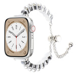 パールブレスレットメタルウォッチバンド、Apple Watch SE 2023 44mm用、Apple Watch SE 2023 40mm用、Apple Watch Ultra 2 49mm用、Apple Watch Series 9 45mm用、Apple Watch Series 9 41mm用、Apple Watch Ultra 49mm用、Apple Watch Series 8 41mm用