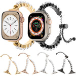 パールブレスレットメタルウォッチバンド、Apple Watch SE 40mm用、Apple Watch SE 44mm用、Apple Watch Series 6 40mm用、Apple Watch Series 6 44mm用、Apple Watch Series 5 44mm用、Apple Watch Series 5 40mm用、Apple Watch Series 4 44mm用