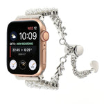 パールラウンド 亜鉛合金チェーンメタルウォッチバンド、Apple Watch 42mm用、Apple Watch 38mm用