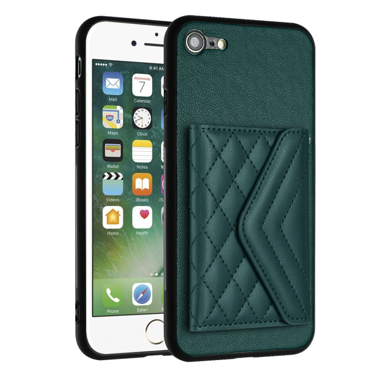 ひし形テクスチャーカードバッグ RFID スマホケース 長いストラップ付き、iPhone SE 2022 / SE 2020 用、iPhone 13 Pro Max 用、iPhone 13 Pro 用、iPhone 13 用、iPhone 13 mini 用、iPhone 12 用、iPhone 12 Pro Max 用、iPhone 12 Pro 用