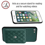 ひし形テクスチャーカードバッグ RFID スマホケース 長いストラップ付き、iPhone SE 2022 / SE 2020 用、iPhone 13 Pro Max 用、iPhone 13 Pro 用、iPhone 13 用、iPhone 13 mini 用、iPhone 12 用、iPhone 12 Pro Max 用、iPhone 12 Pro 用