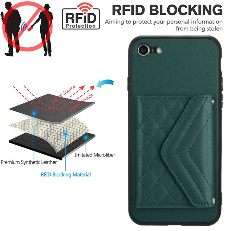 ひし形テクスチャーカードバッグ RFID スマホケース 長いストラップ付き、iPhone SE 2022 / SE 2020 用、iPhone 13 Pro Max 用、iPhone 13 Pro 用、iPhone 13 用、iPhone 13 mini 用、iPhone 12 用、iPhone 12 Pro Max 用、iPhone 12 Pro 用