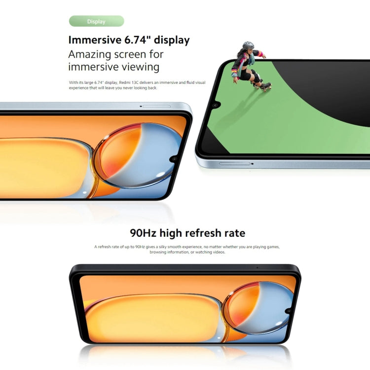 Xiaomi Redmi 13C 5G、6.74インチ MIUI 14 MediaTek Dimensity 6100+ オクタコア 2.2GHz、NFC、ネットワーク：5G、Google Play非対応、6GB+128GB
