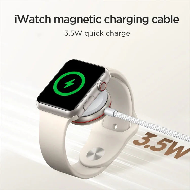 JOYROOM S-IW011 3.5W 磁気ワイヤレス充電器 Apple Watchシリーズ用、長さ：1.2m、S-IW011