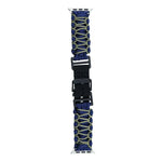 二重編みパラコードバックルウォッチバンド、Apple Watch Series 4 44mm用、Apple Watch Series 4 40mm用、Apple Watch Series 3 38mm用、Apple Watch Series 3 42mm用、Apple Watch Series 2 42mm用、Apple Watch Series 2 38mm用、Apple Watch 42mm用