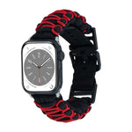 二重編みパラコードバックルウォッチバンド、Apple Watch Series 4 44mm用、Apple Watch Series 4 40mm用、Apple Watch Series 3 38mm用、Apple Watch Series 3 42mm用、Apple Watch Series 2 42mm用、Apple Watch Series 2 38mm用、Apple Watch 42mm用