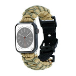 二重編みパラコードバックルウォッチバンド、Apple Watch Series 4 44mm用、Apple Watch Series 4 40mm用、Apple Watch Series 3 38mm用、Apple Watch Series 3 42mm用、Apple Watch Series 2 42mm用、Apple Watch Series 2 38mm用、Apple Watch 42mm用