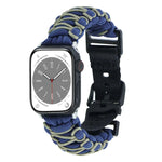 二重編みパラコードバックルウォッチバンド、Apple Watch Series 4 44mm用、Apple Watch Series 4 40mm用、Apple Watch Series 3 38mm用、Apple Watch Series 3 42mm用、Apple Watch Series 2 42mm用、Apple Watch Series 2 38mm用、Apple Watch 42mm用