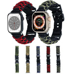 二重編みパラコードバックルウォッチバンド、Apple Watch Series 4 44mm用、Apple Watch Series 4 40mm用、Apple Watch Series 3 38mm用、Apple Watch Series 3 42mm用、Apple Watch Series 2 42mm用、Apple Watch Series 2 38mm用、Apple Watch 42mm用
