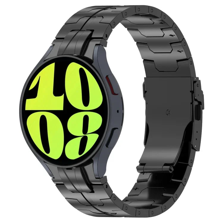 ボタンスタイルステンレススチールウォッチバンド、Samsung Galaxy Watch 6 / 6 Classic用