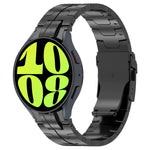 ボタンスタイルステンレススチールウォッチバンド、Samsung Galaxy Watch 6 / 6 Classic用
