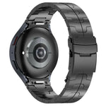 ボタンスタイルステンレススチールウォッチバンド、Samsung Galaxy Watch 6 / 6 Classic用