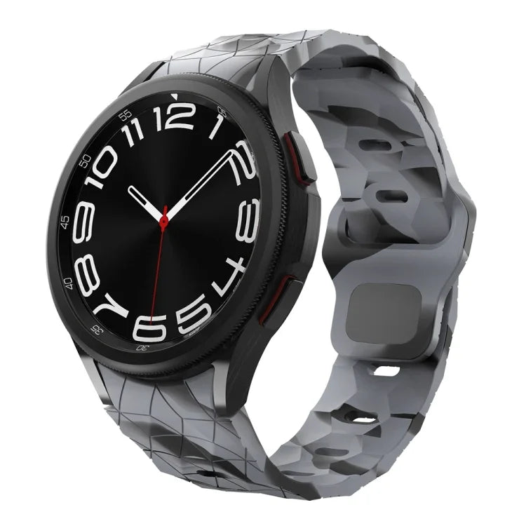 サッカーパターンリバースバックルシリコンウォッチバンド、Samsung Galaxy Watch 6 / 6 Classic用