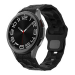 サッカーパターンリバースバックルシリコンウォッチバンド、Samsung Galaxy Watch 6 / 6 Classic用