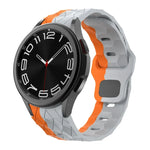 サッカーパターンリバースバックルシリコンウォッチバンド、Samsung Galaxy Watch 6 / 6 Classic用