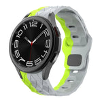 サッカーパターンリバースバックルシリコンウォッチバンド、Samsung Galaxy Watch 6 / 6 Classic用