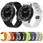 サッカーパターンリバースバックルシリコンウォッチバンド、Samsung Galaxy Watch 6 / 6 Classic用