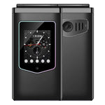 HAMTOD T8 4G 折りたたみ式携帯電話、2.8インチ + 1.77インチ、VoLTE、BT、SOS、OTG、EU版