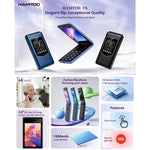 HAMTOD T8 4G 折りたたみ式携帯電話、2.8インチ + 1.77インチ、VoLTE、BT、SOS、OTG、EU版