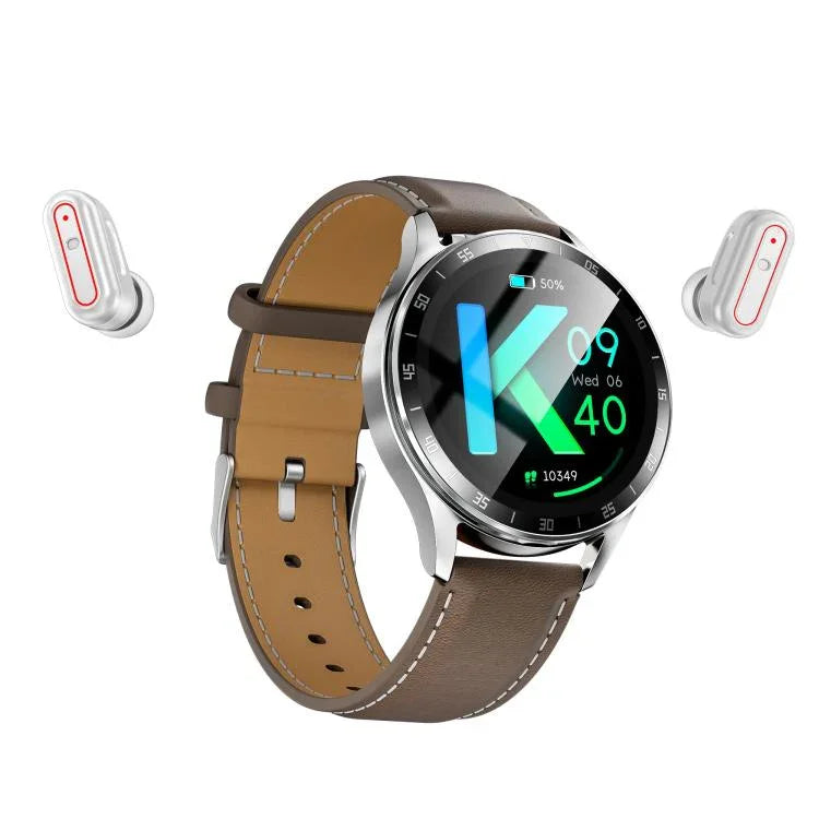 X10 ヘッドホン スマートウォッチ 1.39インチ 防水ブレスレット、Bluetooth通話 / NFC / 心拍数対応