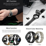 X10 ヘッドホン スマートウォッチ 1.39インチ 防水ブレスレット、Bluetooth通話 / NFC / 心拍数対応