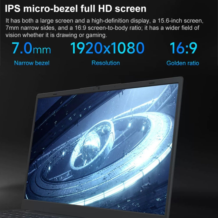 AK15U 15.6インチ ウルトラスリムノートパソコン、Windows 10 Intel プロセッサー N95 クアッドコア、12GB+256GB、12GB+512GB、12GB+1TB、16GB+256GB、16GB+512GB、16GB+1TB