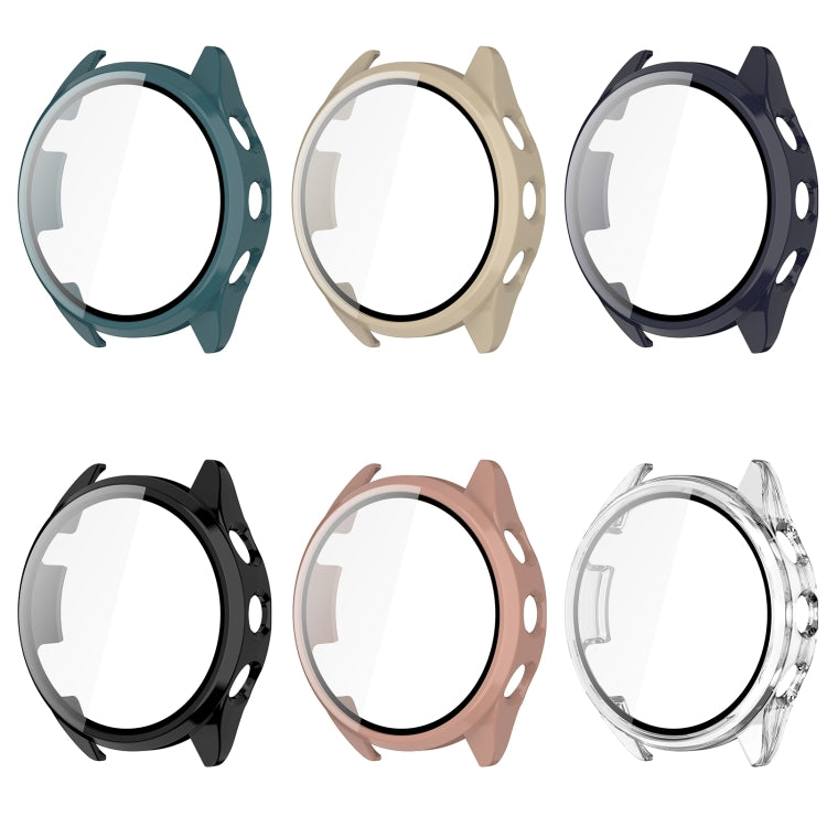PC + Tempered Film Integrated Watch Protective Case, For Garmin Forerunner 165