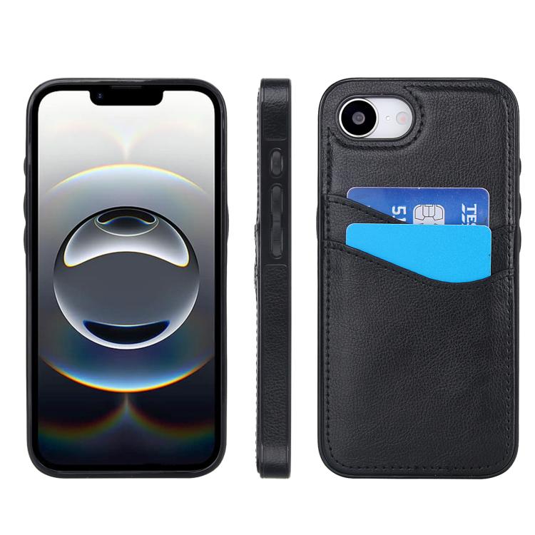 ライチレザースキンカードスロットスマホケース、iPhone 17e / 16e 用、iPhone 17 Pro Max 用、iPhone 17 Pro 用、iPhone 17 用、iPhone Air 用、iPhone 16 Pro Max 用、iPhone 16 Pro 用、iPhone 16 Plus 用、iPhone 16 用