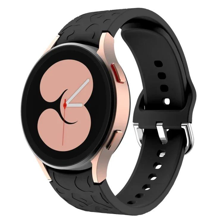 ヒョウ柄エンボス加工シリコンウォッチバンド、Samsung Galaxy Watch 6用