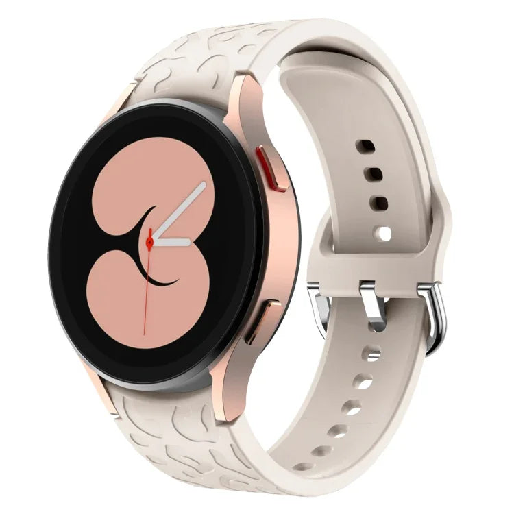 ヒョウ柄エンボス加工シリコンウォッチバンド、Samsung Galaxy Watch 6用