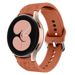 エスニックスタイル花柄型押しシリコンウォッチバンド, サムスンギャラクシーウォッチ6用
