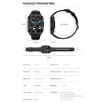 DM60+ 1.83インチ BT5.2 スマートスポーツウォッチ、Bluetooth通話 / 睡眠 / 血糖値 / 血中酸素 / 体温 / 心拍数 / 血圧健康モニター対応