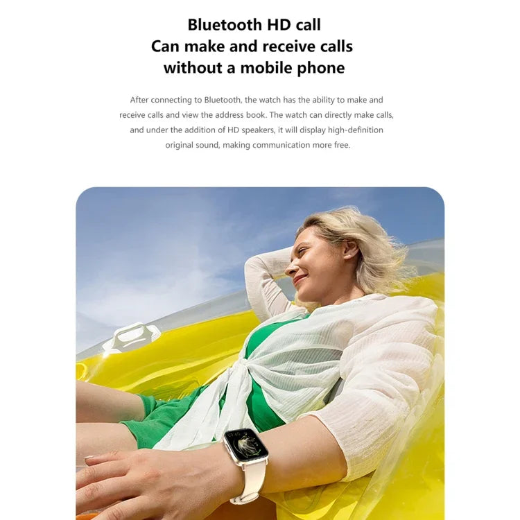 DM05 1.83インチ BT5.2 スマートスポーツウォッチ、睡眠 / 心拍数 / 血中酸素 / 体温 / 血糖値 / 血圧健康モニター対応