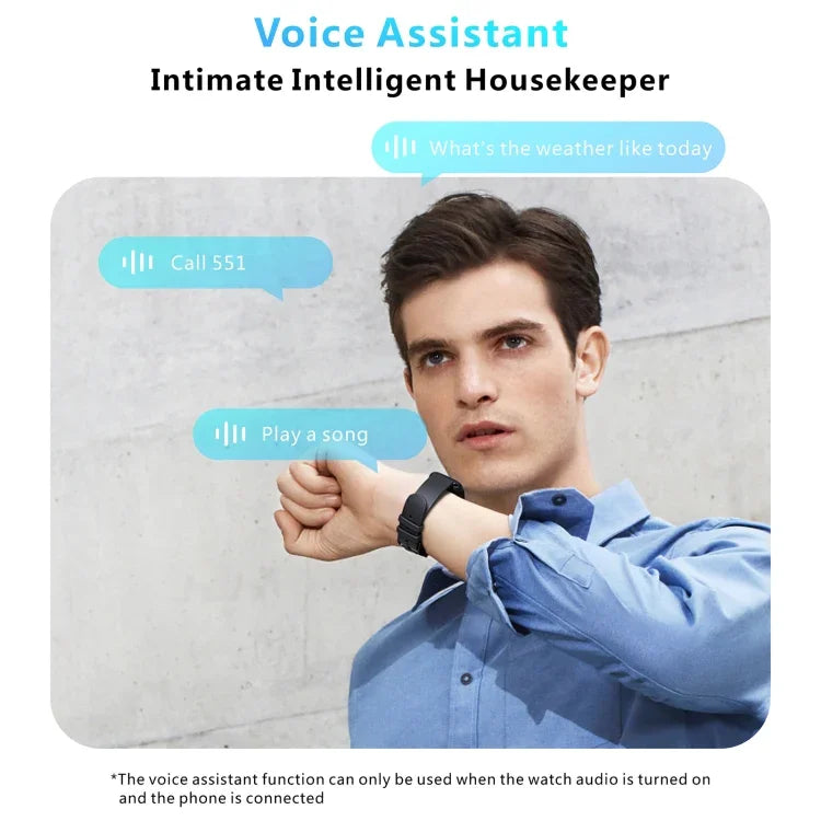 QX7 Pro 2.0インチ BT5.2 スマートスポーツウォッチ、Bluetooth通話 / 睡眠 / 血糖値 / 血中酸素 / 体温 / 心拍数 / 血圧健康モニター対応