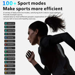 QX7 Pro 2.0インチ BT5.2 スマートスポーツウォッチ、Bluetooth通話 / 睡眠 / 血糖値 / 血中酸素 / 体温 / 心拍数 / 血圧健康モニター対応