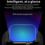 QX9 1.96インチ BT5.2 スマートスポーツウォッチ、Bluetooth通話 / 睡眠 / 血中酸素 / 心拍数 / 血圧健康モニター対応