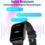 QX9 1.96インチ BT5.2 スマートスポーツウォッチ、Bluetooth通話 / 睡眠 / 血中酸素 / 心拍数 / 血圧健康モニター対応