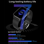 QX9 1.96インチ BT5.2 スマートスポーツウォッチ、Bluetooth通話 / 睡眠 / 血中酸素 / 心拍数 / 血圧健康モニター対応
