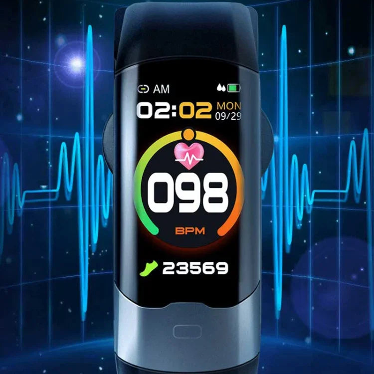 SPOVAN H02 Pro 1.14インチ TFT HD画面スマートブレスレット、心拍数モニタリング / 血糖値モニタリング対応