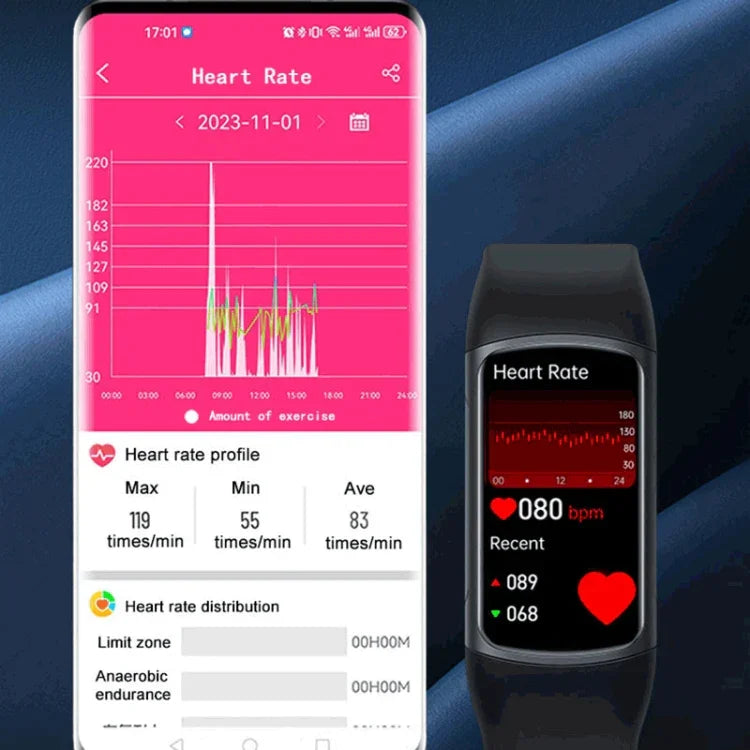 SPOVAN H8 1.47インチ TFT HD画面スマートブレスレット、Bluetooth通話 / 血中酸素モニタリング対応