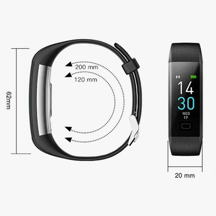 S5-4 スマートブレスレット IP68防水 心拍数 スポーツ フィットネストラッカー スマートウォッチ